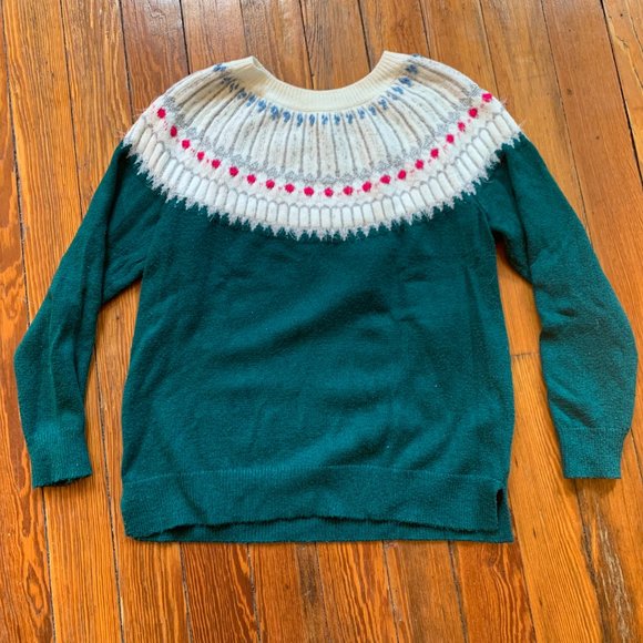 Style and Co Beaded Fair Isle Sweater, Women Women's Clothing - Picture 4 of 6